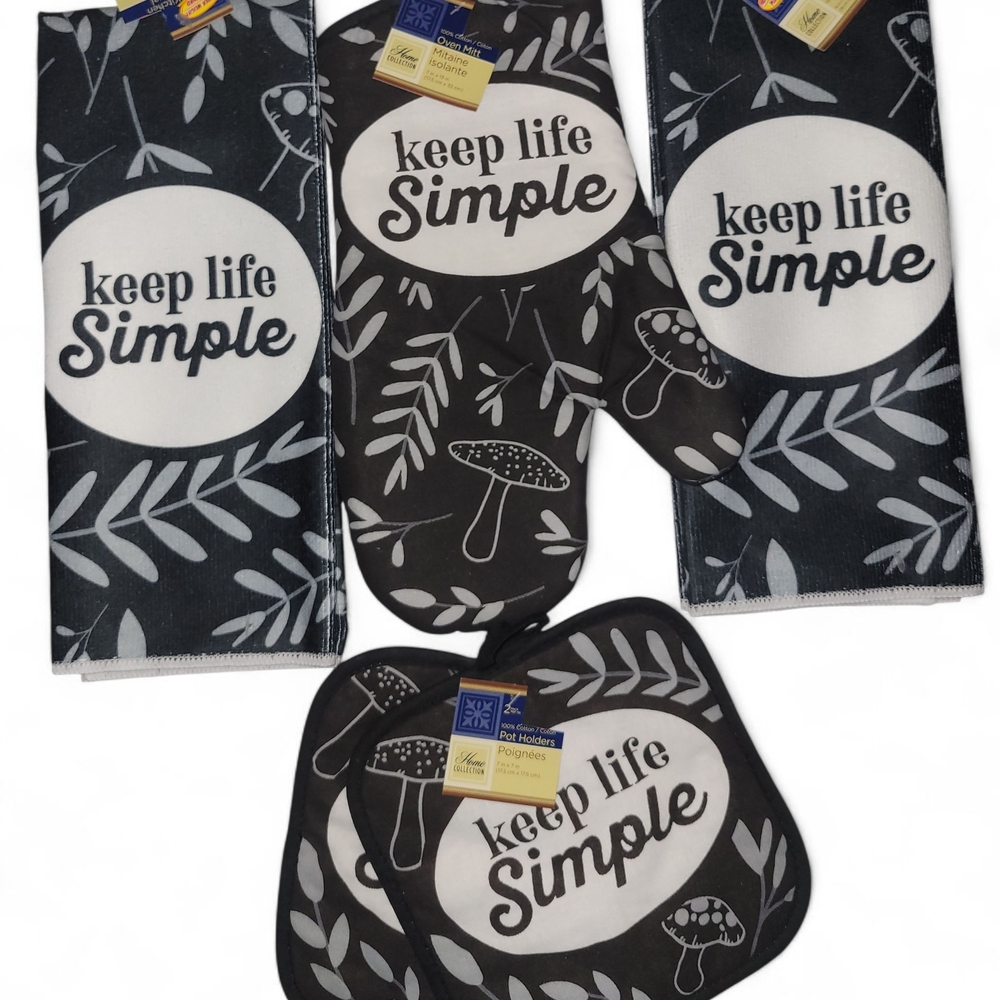 5 Piece Kitchen Linen Set (Keep Life Simple)